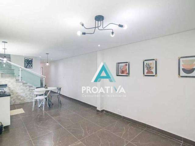 Sobrado com 4 dormitórios à venda, 208 m²  - Vila Scarpelli - Santo André/SP