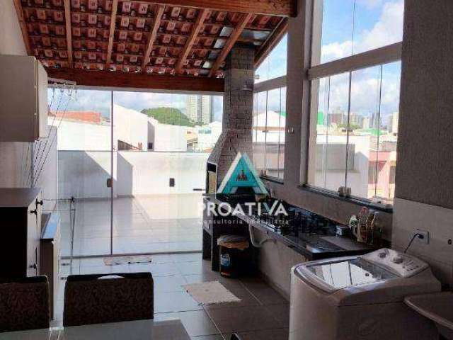 Cobertura com 2 dormitórios à venda, 125 m² por R$ 565.000,08 - Vila Homero Thon - Santo André/SP