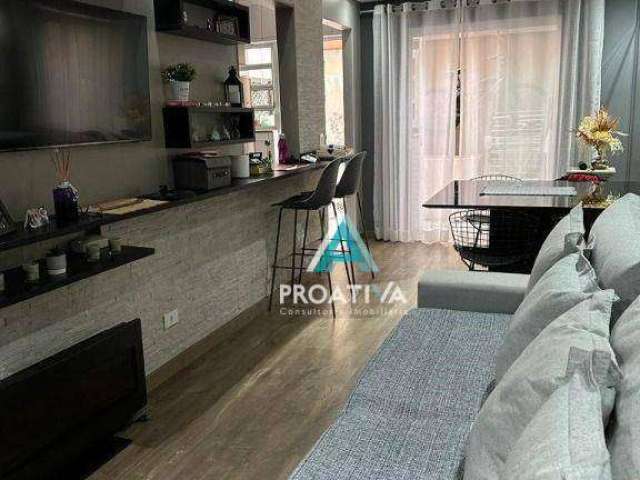 Sobrado com 4 dormitórios à venda, 107 m²  - Jardim - Santo André/SP