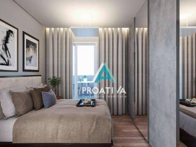 Apartamento com 2 dormitórios à venda, 51 m²- Vila Guiomar - Santo André/SP