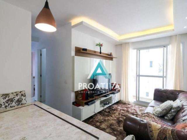 Apartamento com 3 dormitórios à venda, 47 m² - Vila Homero Thon - Santo André/SP