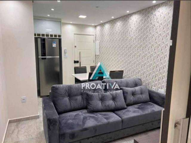 Apartamento com 2 dormitórios para alugar, 56 m² - Vila Camilópolis - Santo André/SP