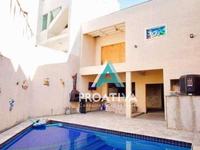 Casa com 3 dormitórios à venda, 156 m² - Utinga - Santo André/SP