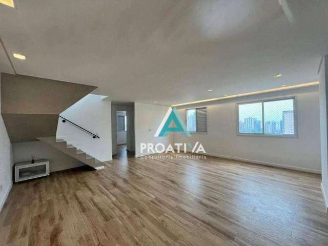 Cobertura com 2 dormitórios, 164 m² - venda por R$ 905.000,00 ou aluguel por R$ 5.968,50/mês - Vila Guiomar - Santo André/SP