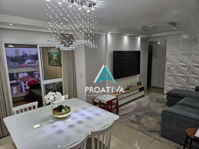 Apartamento com 3 dormitórios à venda, 82 m²- Vila Guiomar - Santo André/SP