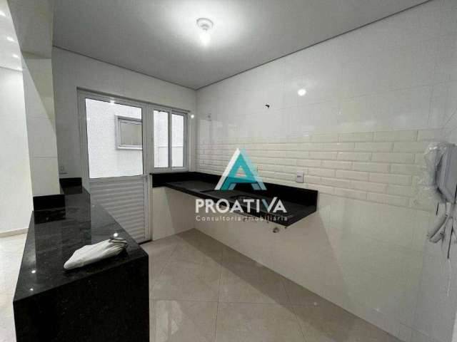 Apartamento com 2 dormitórios, 53 m² - venda por R$ 330.000,05 ou aluguel por R$ 2.301,01/mês - Vila Curuçá - Santo André/SP