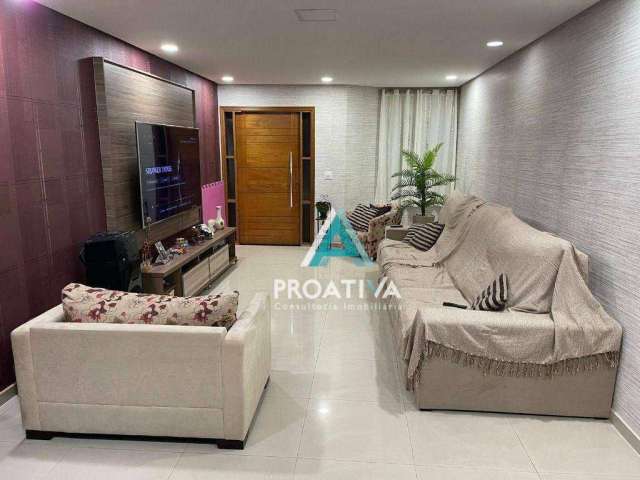 Sobrado com 3 dormitórios à venda, 250 m²  - Vila Assunção - Santo André/SP