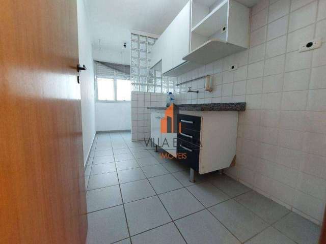Apartamento com 3 dormitórios para alugar, 59 m² por R$ 2.547,72/mês - Vila Valparaíso - Santo André/SP