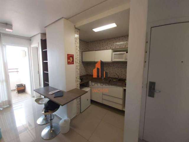 Flat com 1 dormitório para alugar, 43 m² por R$ 3.502,00/mês - Centro - Santo André/SP