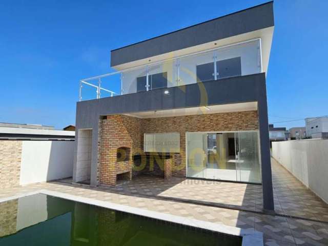 Casa Alto Padrão para Venda em Itanhaém, Jardim Guacyra, 3 dormitórios, 3 suítes, 5 banheiros, 4 vagas