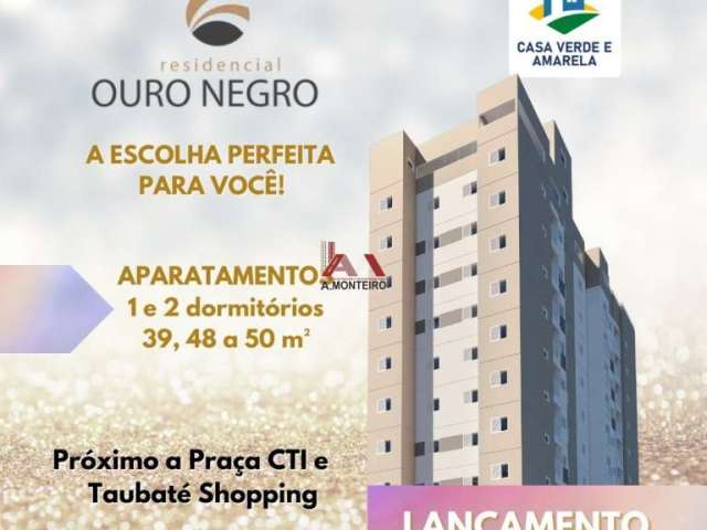 Apartamento 2 dormitórios c/suíte em construcão na chácara do visconde - taubaté/sp