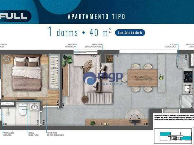 Apartamento Novo, à venda na Vila Paulicéia - 40 m² - São Paulo/SP