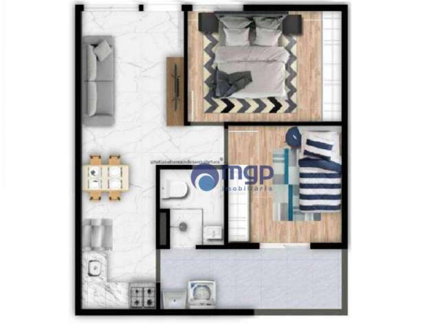 Apartamento com 2 dormitórios à venda, 48 m² por R$ 285.000,00 - Vila Mazzei - São Paulo/SP