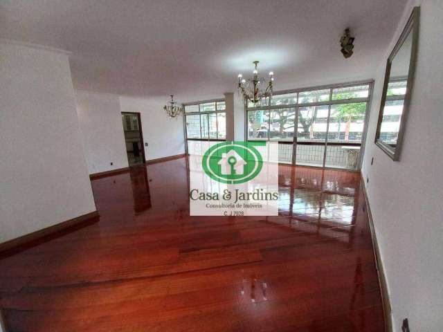 Apartamento Bairro Gonzaga - Santos/SP. 341m² - 3 dorm. - 2 Suítes - 2 Vagas Demarcadas -  Venda