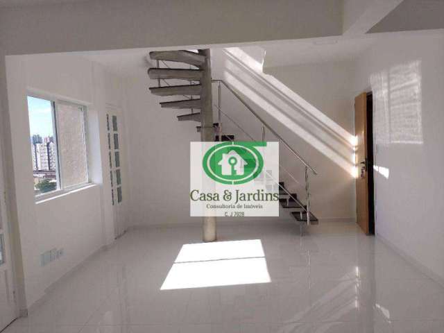 Cobertura com 2 dormitórios à venda, 140 m² - Vila Belmiro - Santos/SP