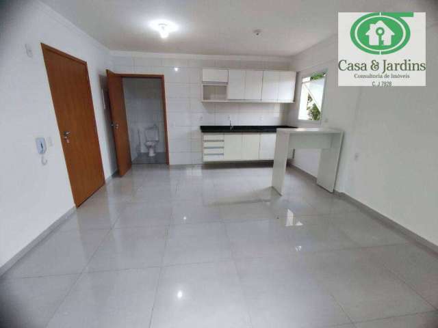 Apartamento com 1 dormitório para alugar, 26 m² por R$ 2.100,00/mês - Macuco - Santos/SP