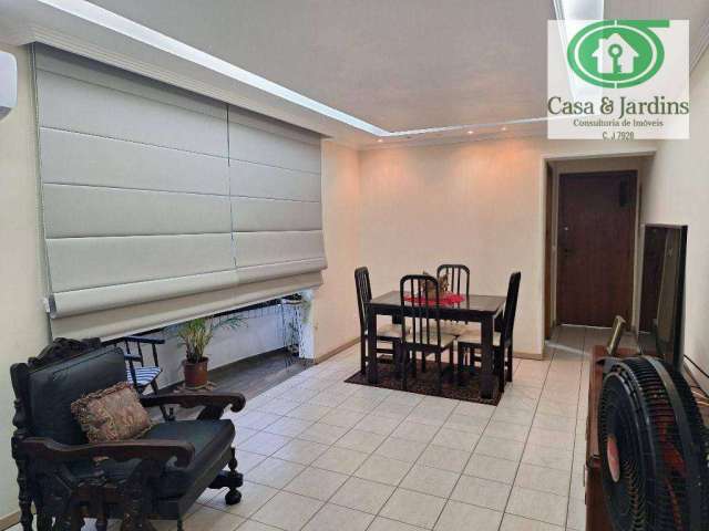 Apartamento Pompeia com 2 dormitórios para alugar, 85 m²  - Santos/SP