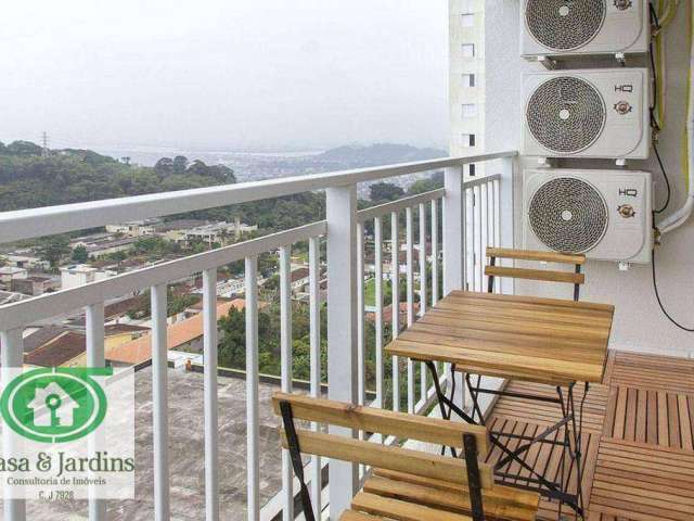 Apartamento com 2 dormitórios à venda, 54 m² por R$ 375.000,00 - Morro de Nova Cintra - Santos/SP