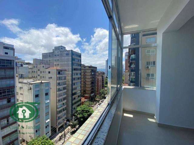 Apartamento1 dormitorio c/ 50 m². Finamente reformado - R$ 450.000 - Embaré - Santos/SP