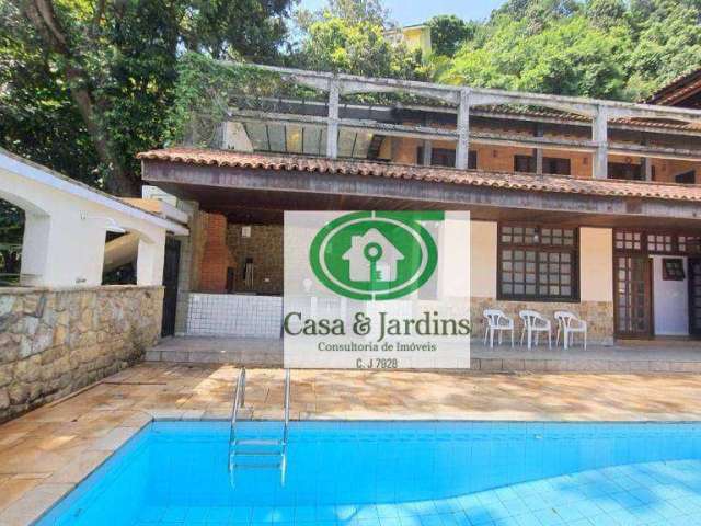 Casa com 4 dormitórios à venda, 653 m² por R$ 4.000.000,00 - Morro Santa Terezinha - Santos/SP