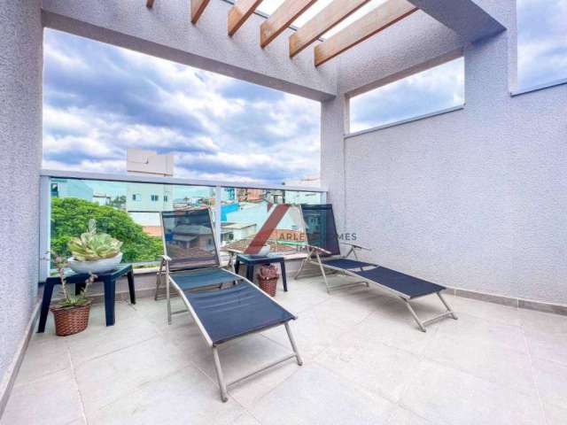 Cobertura com 2 dormitórios à venda, 88 m² por R$ 380.000,00 - Vila Guarani - Santo André/SP