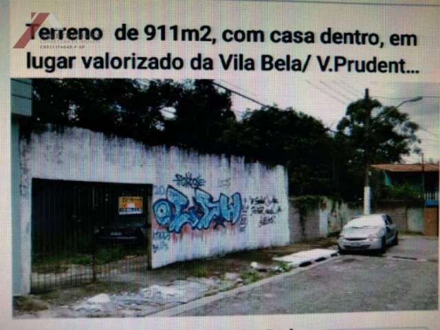 Terreno à venda, 911 m² por R$ 1.800.000,00 - Vila Bela - São Paulo/SP