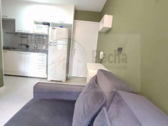 Bela Vista - Apto. 25m², 1 dormitório, 1 banheiro, sem vaga. Lazer completo portaria 24 horas, hall social, WC. PNE, salão de festas com copa, fitness, fitness externo, horta