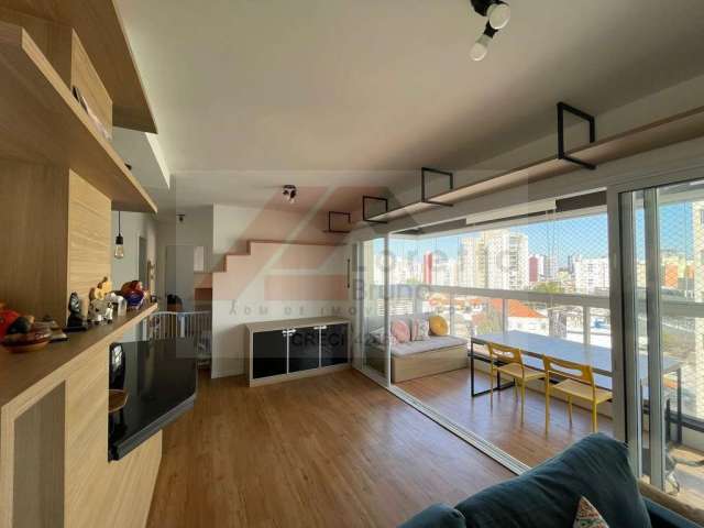 Chácara Inglesa - Apartamento 63m², com 2 dormitórios, sendo uma suíte, living amplo, varanda, cozinha americana, ambientes integrados, lavabo, 1 vaga. Lazer completo.