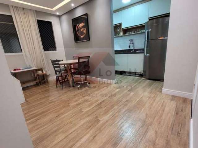 Campo Limpo - Lindo apartamento 44m², 2 dormitórios, cozinha americana: Perfeita para integração dos ambientes e praticidade no dia a dia. Armários na cozinha. Sem vaga de garagem