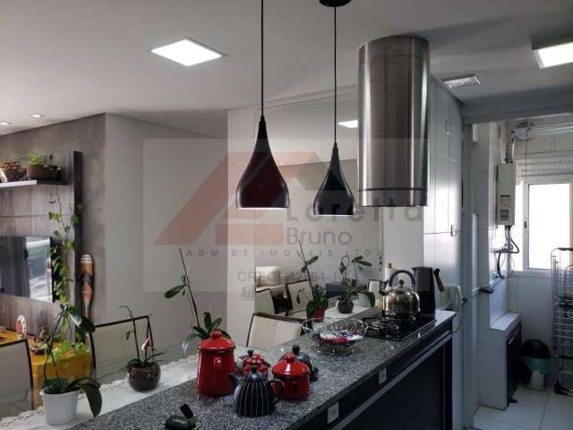 Chácara Inglesa - Apartamento com 58m², 2 dormitórios sendo 1 suíte, lavabo, cozinha americana, piso em porcelanato, varanda, 2 vagas de garagem fixas!!