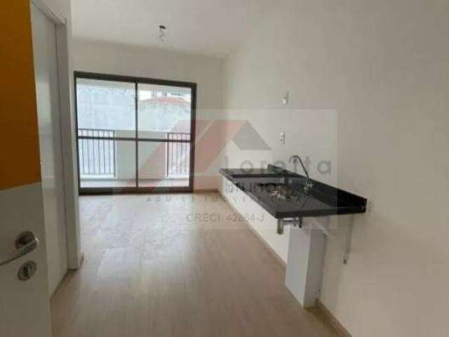 Pinheiros- Apto. 25m² NOVO, com 1 dormitório, 1 banheiro, living amplo com varanda, sem vaga de garagem. Localizado próximo a pontos de interesse de Pinheiros, bares, restaurante