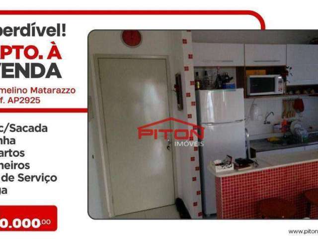 Apartamento com 2 dormitórios à venda, 49 m² por R$ 300.000,00 - Ermelino Matarazzo - São Paulo/SP