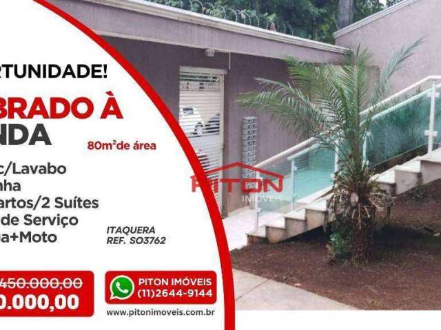 Sobrado com 2 dormitórios, 80 m² - venda por R$ 410.000,00 ou aluguel por R$ 2.790,00/mês - Itaquera - São Paulo/SP