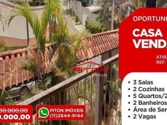 Casa com 5 dormitórios à venda, 533 m² por R$ 800.000,00 - Parque do Arco Iris - Atibaia/SP