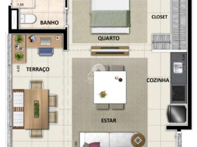 Apartamento Loft à venda no Sunny Patriani no Bosque de Campinas/SP