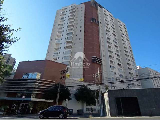 Apartamento à venda e locação, 1 suíte, sala para 2 ambientes, sacada no Bairro Cambuí em Campinas/SP.