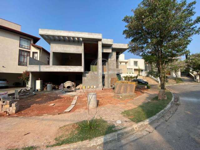 Excelente casa em construção de alto padrão à venda no condomínio reserva colonial em valinhos-sp - fase de acabamento