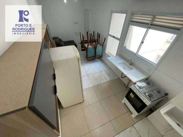 Apartamento com 2 dormitórios para alugar, 39 m² por R$ 1.720,00/mês - Chácaras Assay - Hortolândia/SP