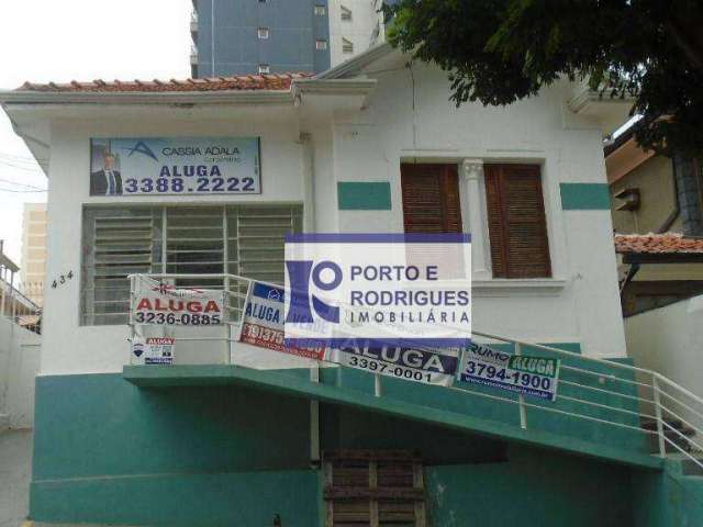 Casa com 4 dormitórios para alugar, 160 m² por R$ 5.300,00/mês - Centro - Campinas/SP