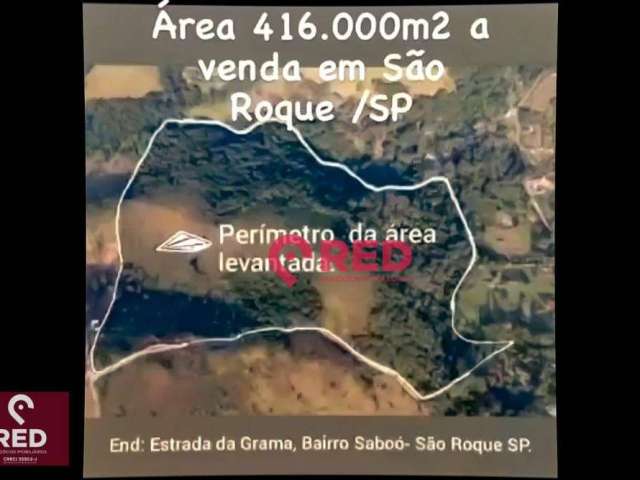 Área à venda, 416000 m² por R$ 20.000.000,00 - Saboó - São Roque/SP