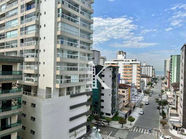 Apartamento com 2 dormitórios para alugar, 85 m² por R$ 3.002,00 - Guilhermina - Praia Grande/SP