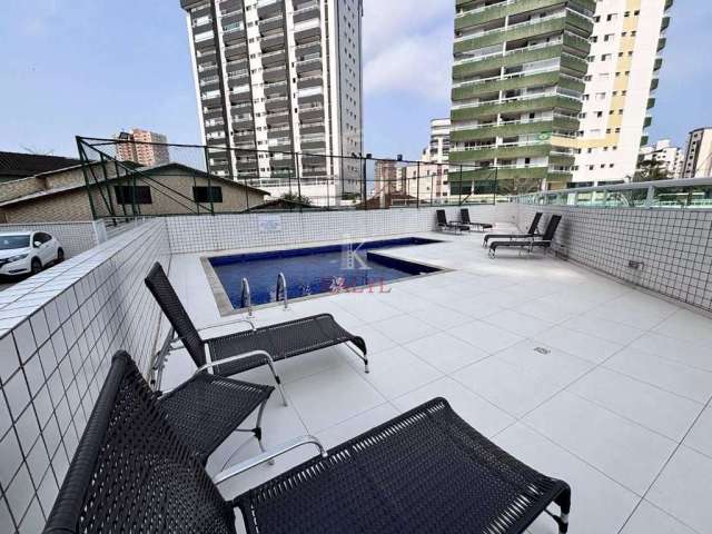 Apartamento com 2 dormitórios à venda, 60 m² por R$ 380.000,00 - Vila Guilhermina - Praia Grande/SP