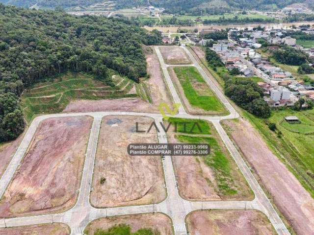 Terreno em LOTEAMENTO FECHADO à venda - 100% plano e alto, 360 m² por R$ 260.000 - Figueira - Gaspar/SC | LA VITA IMÓVEIS