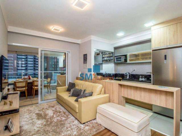 Apartamento Mobiliado com 2 dormitórios à venda, 82 m² por R$ 1.629.900 - Moema - São Paulo/SP