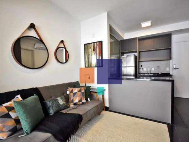 Apartamento com 1 dormitório para alugar, 49 m² por R$ 6.106/mês - Pinheiros - São Paulo/SP