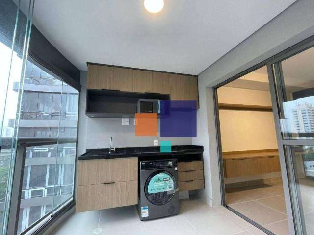 Studio para alugar, 32 m² por R$ 3.995,92/mês - Brooklin Paulista - São Paulo/SP