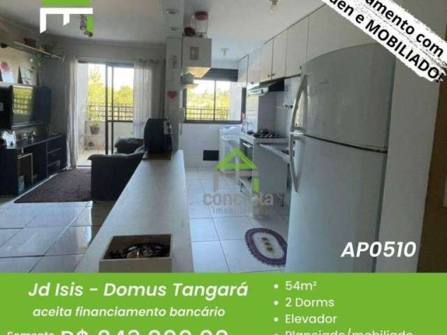 Apartamento com 2 dormitórios à venda, 53 m² por R$ 243.000,00 - Jardim Ísis - Cotia/SP