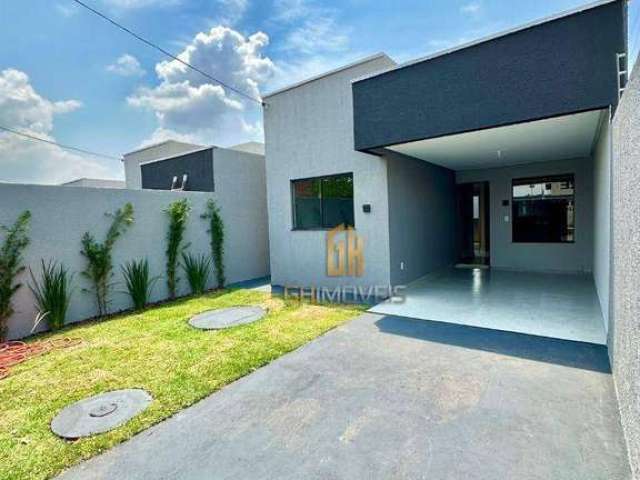 Casa com 2 dormitórios à venda, 72 m² por R$ 230.000 - Residencial Monte Cristo - Trindade/Goiás