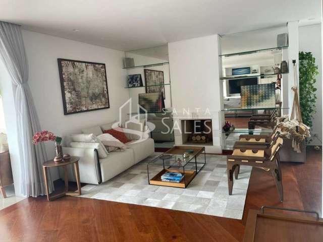 Apartamento em Brooklin Novo com 200m²-  4 quartos (3 suítes), 5 banheiros, 4 vagas de garagem.