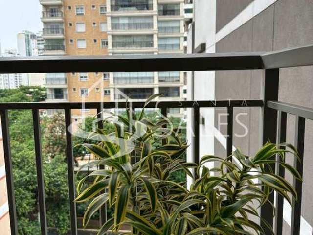 Apartamento com 1 quarto à venda na Avenida Chibarás, 75, Moema, São Paulo, 25 m2 por R$ 590.000